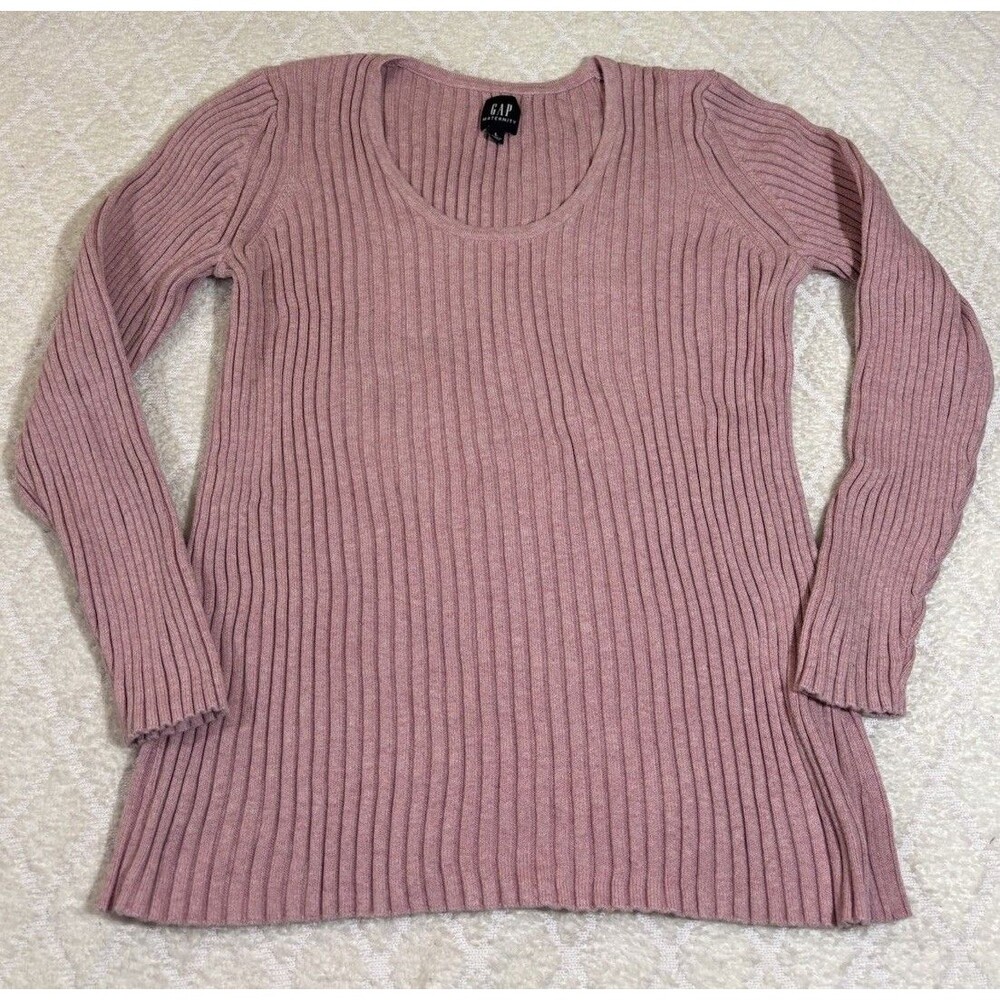 Gap Maternity Women’s Stretch Pink Long Sleeve Sweater Size L